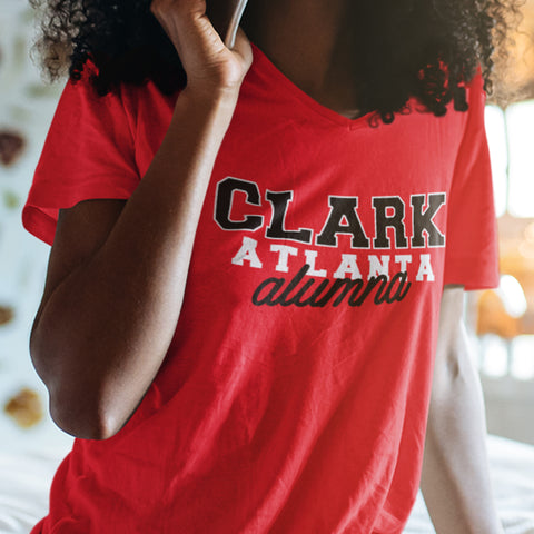 Clark Atlanta University Alumna (Women's V-Neck)