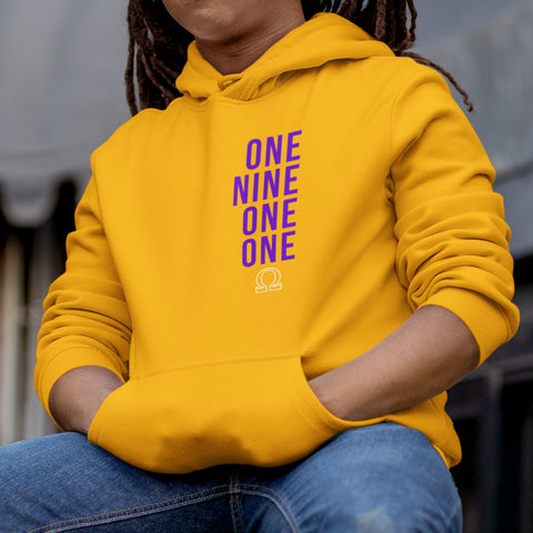 One Nine One One (Men's Hoodie) Omega Psi Phi