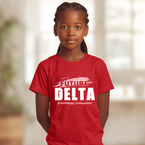 Future Delta NextGen (Red Youth T-Shirt) - Delta Sigma Theta