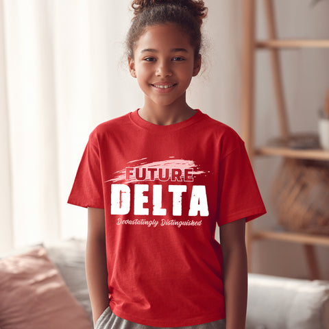 Future Delta NextGen (Red Youth T-Shirt) - Delta Sigma Theta