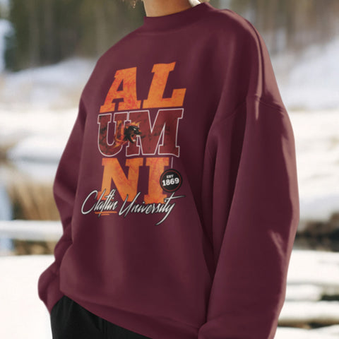 Claflin University Alumni Signature Series - Vintage/Grunge Style (Unisex Sweatshirt)