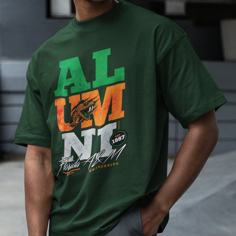 FAMU Alumni Signature Series - Vintage/Grunge Style (Men's Short Sleeve) Florida A&M University