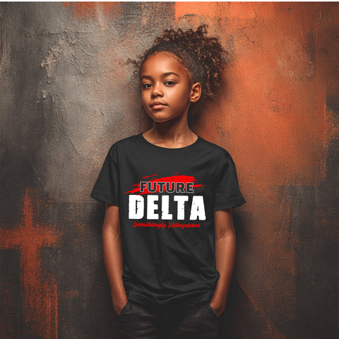 Future Delta NextGen (Black Youth T-Shirt) - Delta Sigma Theta