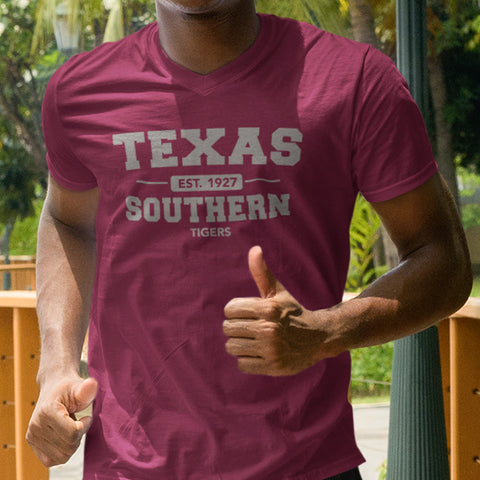 Texas Southern University Tigers (Men's V-Neck)