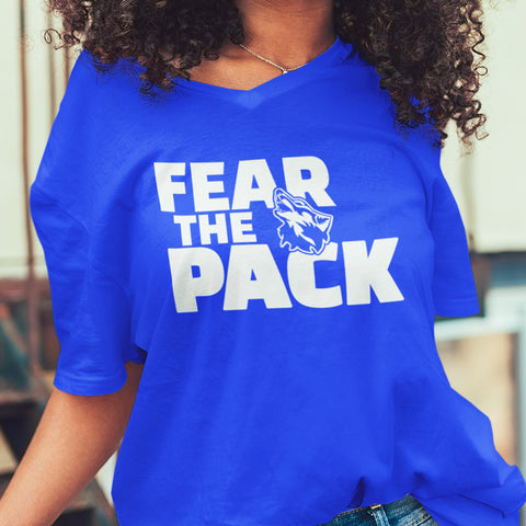 Fear The Pack - Cheyney University (Women's V-Neck)