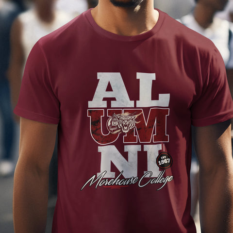 Morehouse College Alumni Signature Series - Vintage/Grunge Style (Men's Short Sleeve)