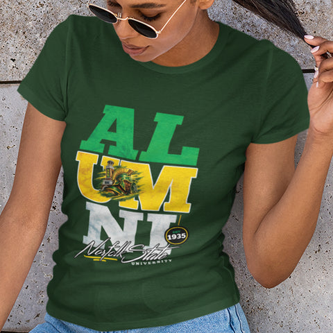 Norfolk State University Alumni Signature Series - Vintage/Grunge Style (Women's Short Sleeve)