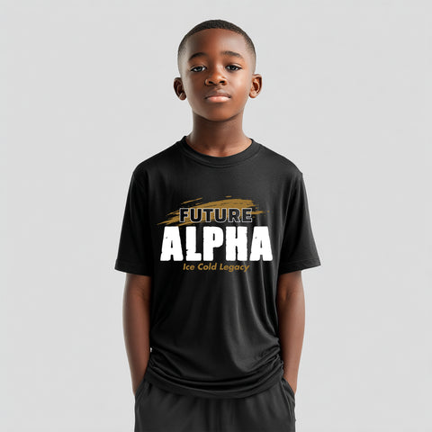 Future Alpha NextGen (Youth T-Shirt - Old Gold) - Alpha Phi Alpha