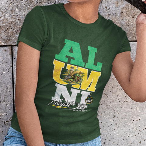 Norfolk State University Alumni Signature Series - Vintage/Grunge Style (Women's Short Sleeve)