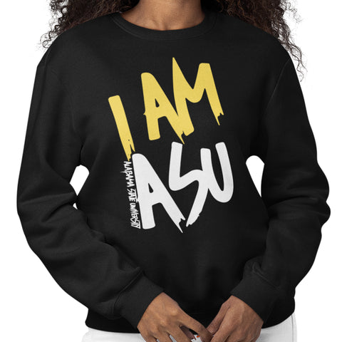 I AM ASU - Alabama State University (Women's Sweatshirt)