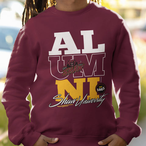Shaw University Alumni Signature Series Sweatsuit - (Sweatshirt + Sweatpants)