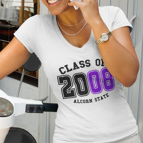 Alcorn State Class of YYYY (Women's V-Neck)