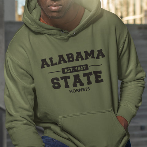 Alabama State Hornets Fatigue Green (Hoodie)