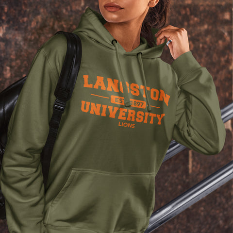 Langston University Fatigue Green (Unisex Hoodie)