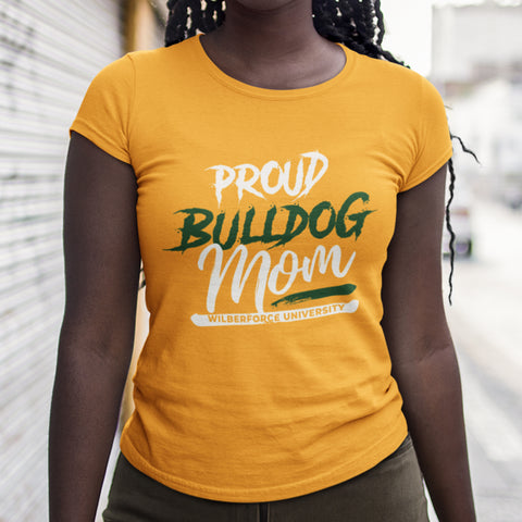 Proud Wilberforce University Bulldog Mom NextGen (Women's Short Sleeve)