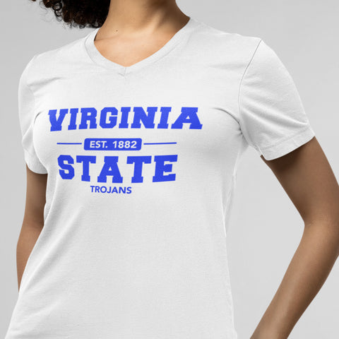 Virginia State University Trojans (Women's V-Neck)