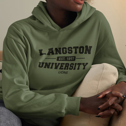 Langston University Fatigue Green (Unisex Hoodie)