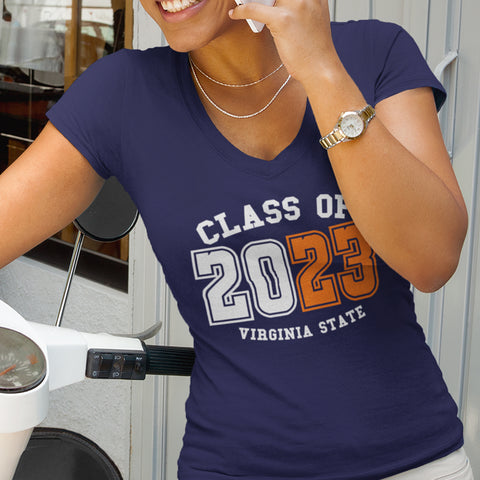 Virginia State Univ Class of YYYY (Women's V-Neck)