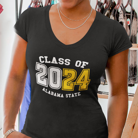 Alabama State Class of YYYY (Women's V-Neck)