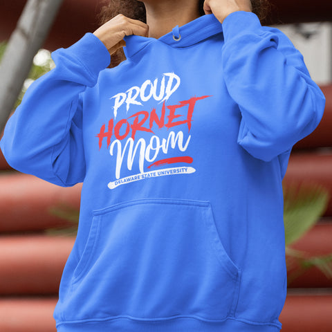 Proud Delaware State Hornet Mom NextGen (Unisex Hoodie)