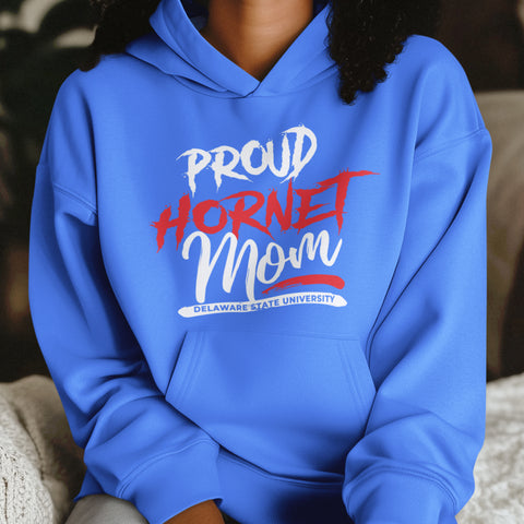 Proud Delaware State Hornet Mom NextGen (Unisex Hoodie)