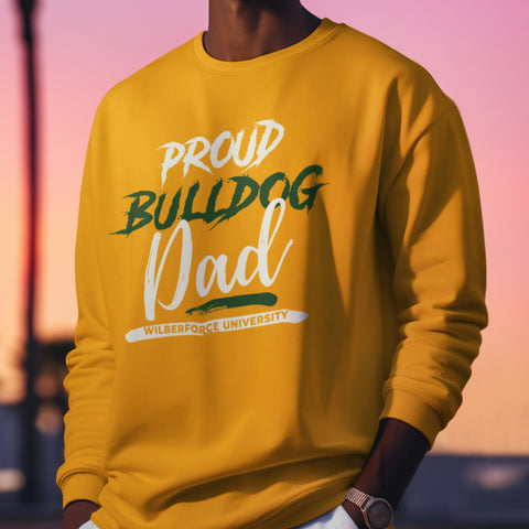 Proud Wilberforce University Bulldog Dad NextGen (Unisex Sweatshirt)