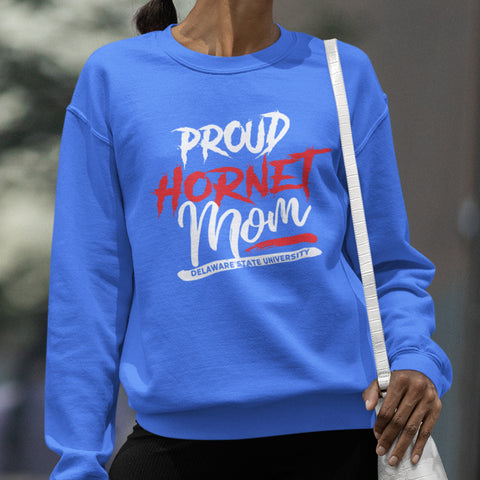 Proud Delaware State Hornet Mom NextGen (Unisex Sweatshirt)