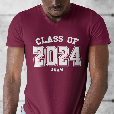 Shaw University Class of YYYY (Men's V-Neck)