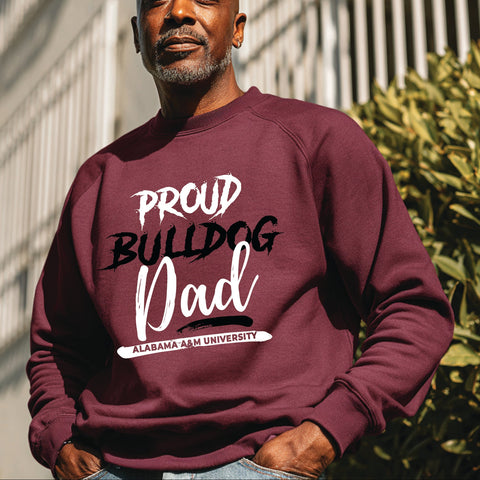Proud AAMU Bulldog Dad (Unisex Sweatshirt) Alabama A&M University