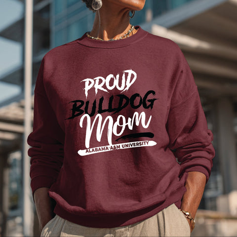 Proud AAMU Bulldog Mom (Unisex Sweatshirt) Alabama A&M University
