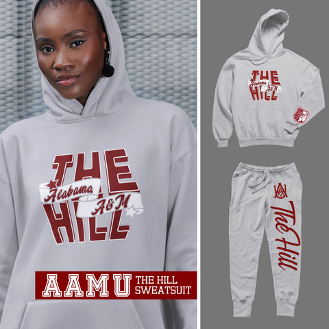 Alabama A&M -AAMU The Hill Sweatsuit - (Hoodie + Sweatpants)