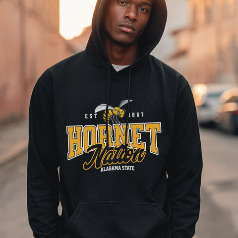 Alabama State "Hornet Nation" (Unisex Hoodie)