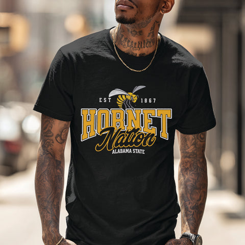 Alabama State "Hornet Nation" (Men's Short Sleeve)