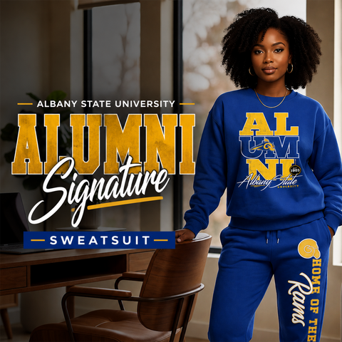 Albany State University Alumni Signature Series Sweatsuit - (Sweatshirt + Sweatpants)