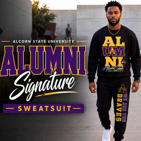 Alcorn State Alumni Signature Series Sweatsuit - (Sweatshirt + Sweatpants)