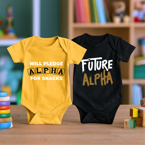 Alpha Phi Alpha 2-Pack v.3 (Onesie) - Alphas Infant Bodysuit