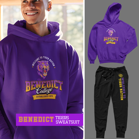 Benedict College -Tiger Nation Sweatsuit - (Hoodie + Sweatpants)
