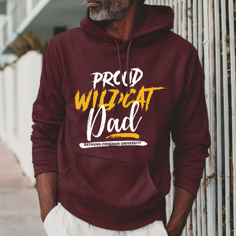 Proud Bethune-Cookman Wildcat Dad (Unisex Hoodie)