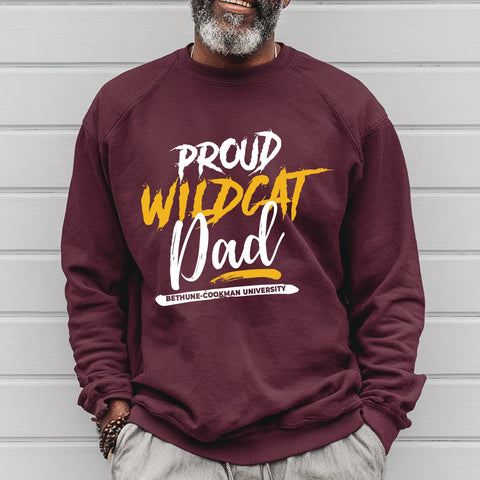 Proud Bethune-Cookman Wildcat Dad (Unisex Sweatshirt)