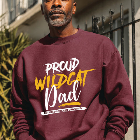 Proud Bethune-Cookman Wildcat Dad (Unisex Sweatshirt)