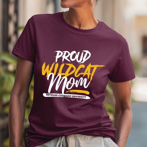 Proud Bethune-Cookman Wildcat Mom (Women's Short Sleeve)