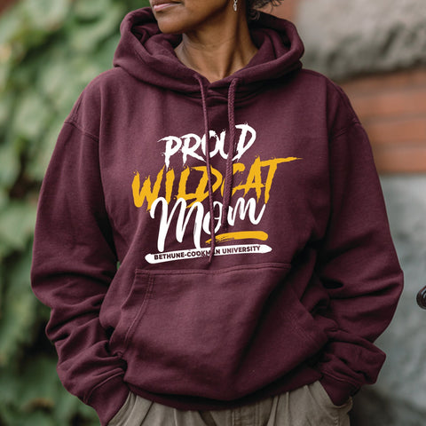 Proud Bethune-Cookman Wildcat Mom (Unisex Hoodie)