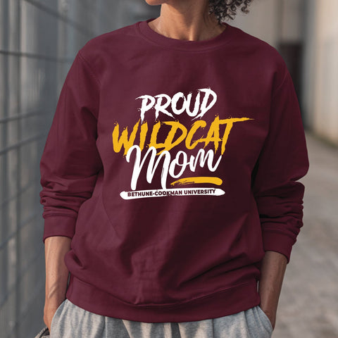 Proud Bethune-Cookman Wildcat Mom (Unisex Sweatshirt)