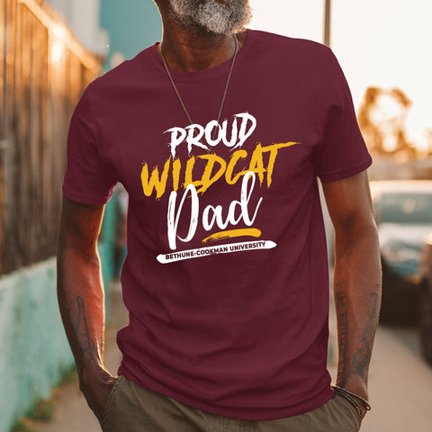 Proud Bethune-Cookman Wildcat Dad (Men's Short Sleeve)