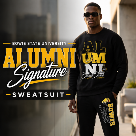 Bowie State University Alumni Signature Series (Sweatshirt + Sweatpants)