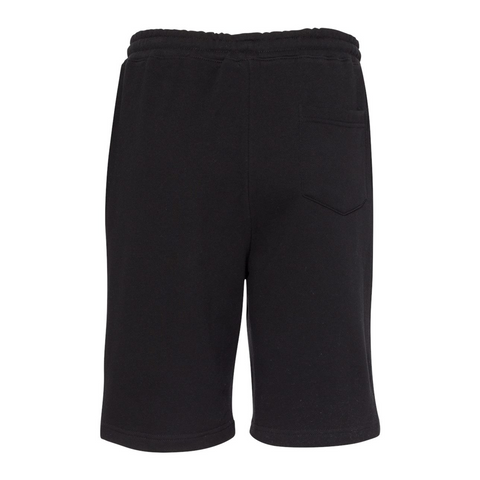 Clark Atlanta University (Black Midweight Fleece Shorts)