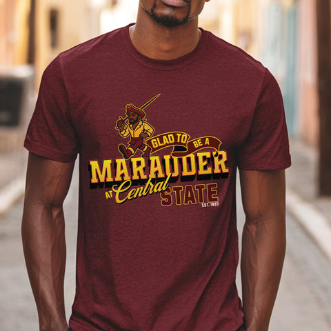 Central State "Glad To Be a Marauder" (Men's Short Sleeve)