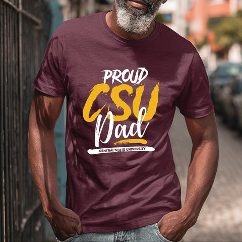 Proud Central State University Dad (Men's Short Sleeve)