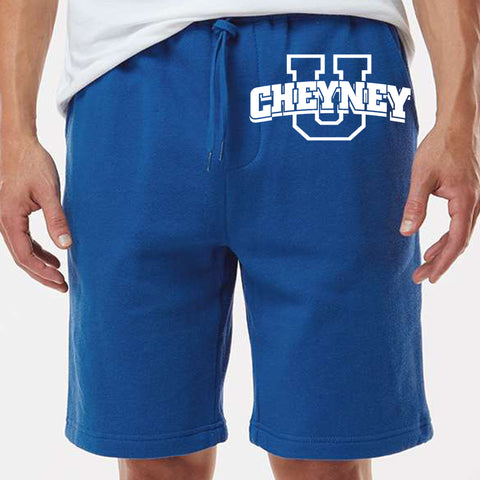Cheyney University (Royal Blue Midweight Fleece Shorts)