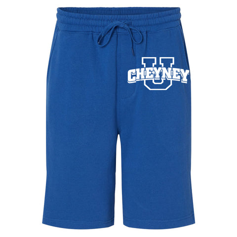 Cheyney University (Royal Blue Midweight Fleece Shorts)